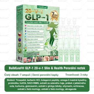✅Oficiální obchod ČR | BuildLeaf® GLP-1 8-v-1 Fit & Vital Řešení (Jednou denně, viditelné změny za 7 dní) ✅ Obezita, kardiovaskulární zdraví, cukrovka, spánková apnoe, zdraví střev, problémy se klouby a další.