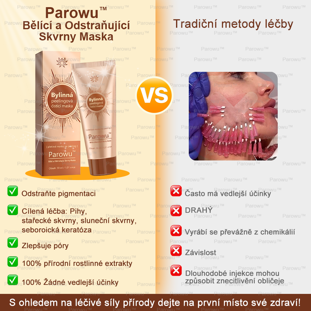 🎁 Parowu™ Bělící a Odstraňující Skvrny Maska -🍀 🎁