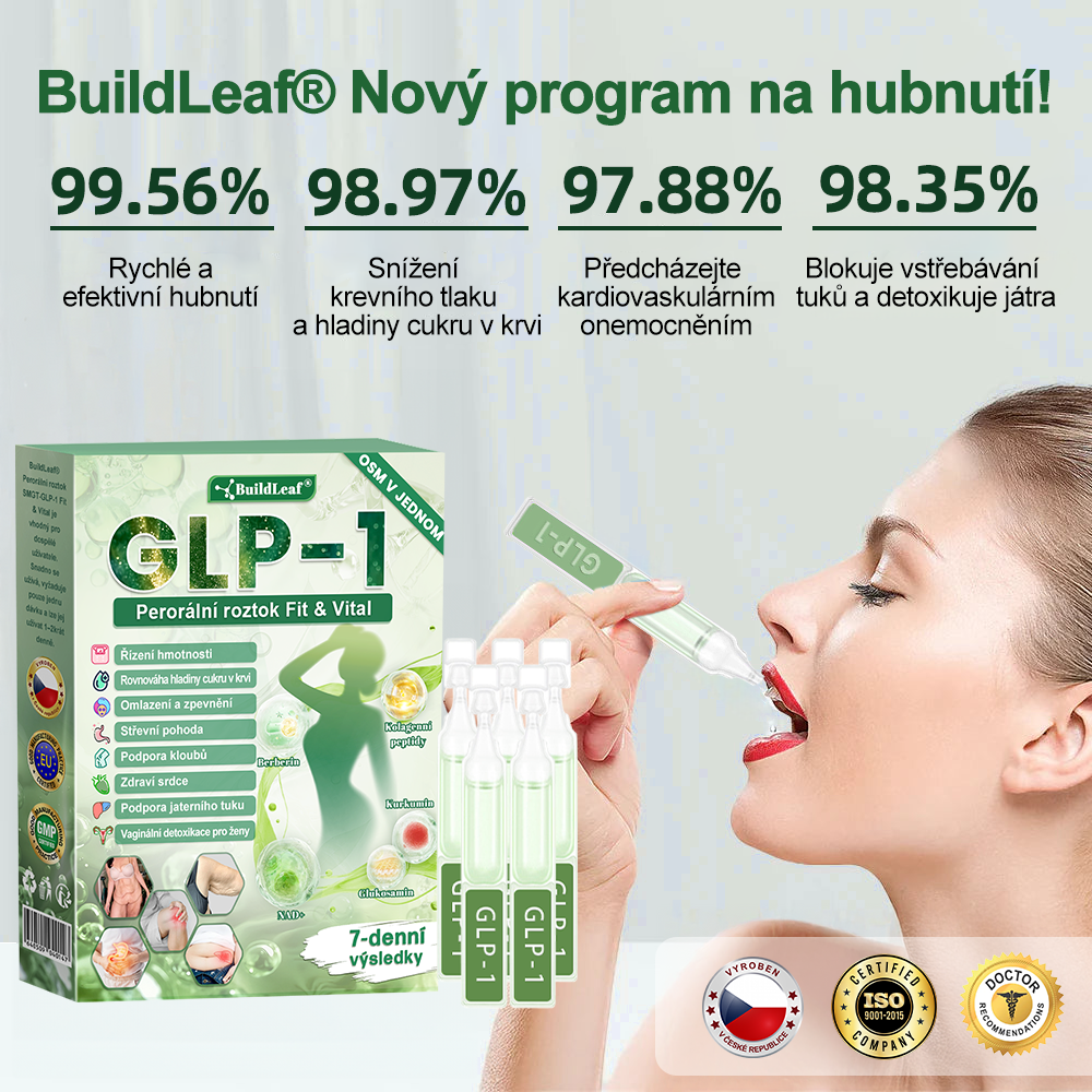 🏆✅ Oficiální obchod ČR | BuildLeaf® GLP-1 8-v-1 Fit & Vital Řešení (Jednou denně, viditelné změny za 7 dní) ✅ Obezita, kardiovaskulární zdraví, cukrovka, spánková apnoe, zdraví střev, problémy se klouby a další.（副本）