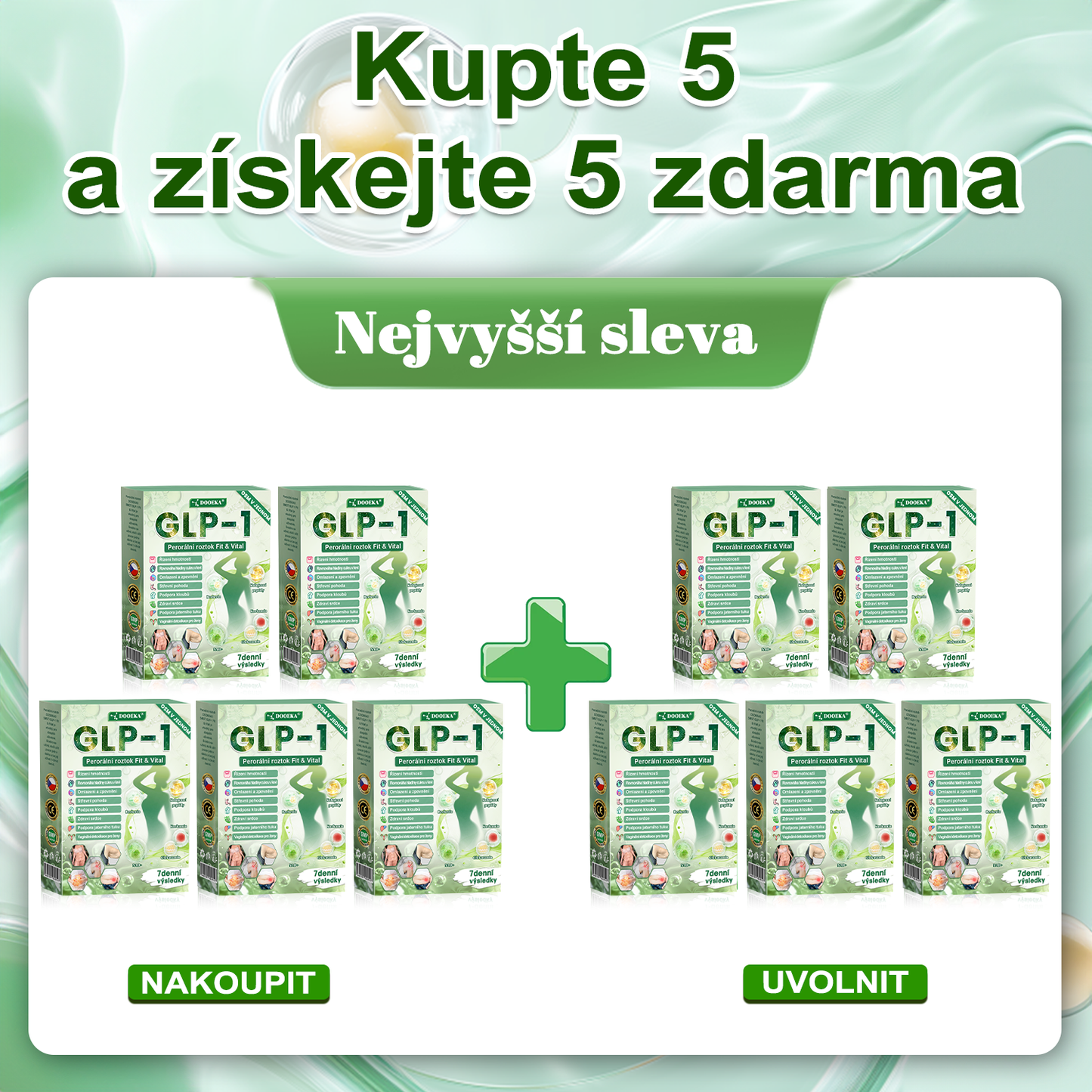 👨‍⚕️ ✅  DOOEKA® GLP-1 8 v 1 Fit & Vital perorální roztok – jednou denně, viditelné změny za 7 dní / při obezitě, kardiovaskulárním zdraví, cukrovce, spánkové apnoi, zdraví střev, kloubních potížích a mnoha dalších stavech