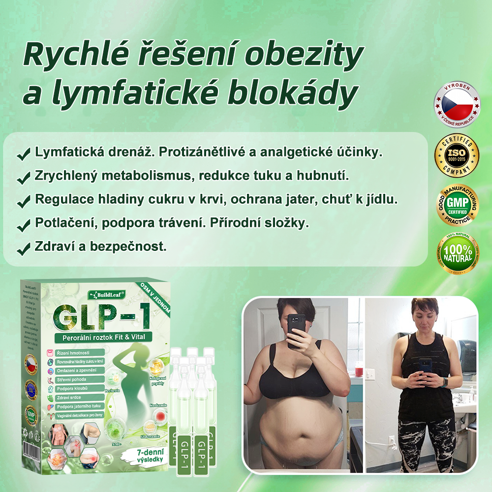🏆✅ Oficiální obchod ČR | BuildLeaf® GLP-1 8-v-1 Fit & Vital Řešení (Jednou denně, viditelné změny za 7 dní) ✅ Obezita, kardiovaskulární zdraví, cukrovka, spánková apnoe, zdraví střev, problémy se klouby a další.（副本）